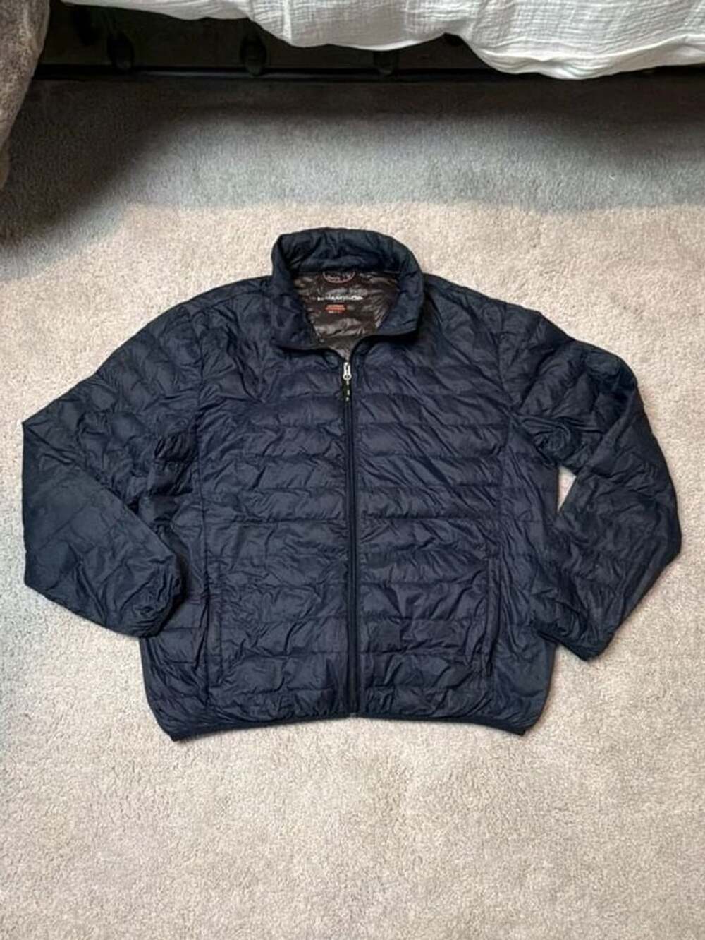 Hawke & Co Sport Puffer Jacket Men's XL Black Quilted Full Zip